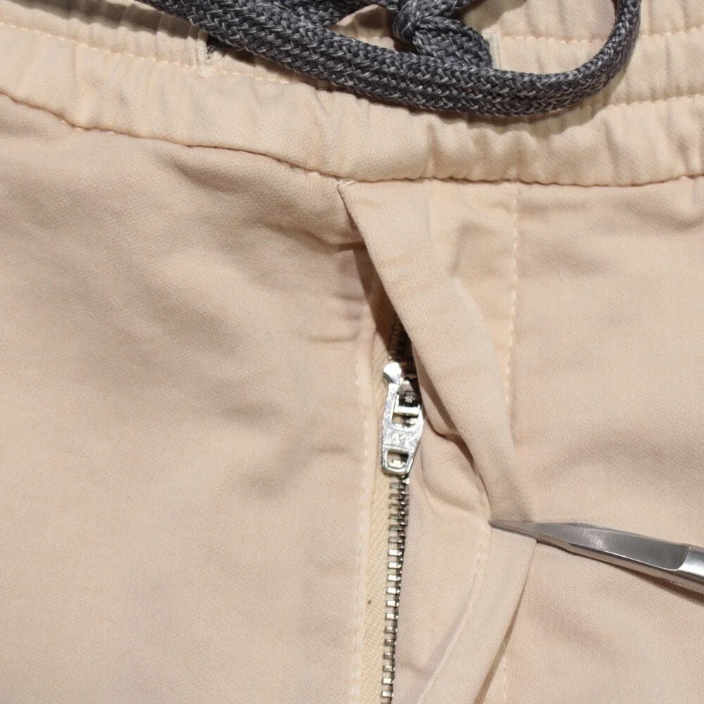 Fradi NWT Casual Pleated Jogger Pants Size 38 US in Beige Cotton Blend